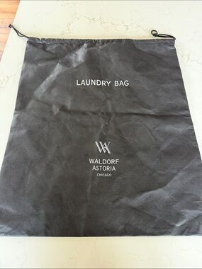 Laundry Bag - Black Travel Bag Waldorf Astoria Chicago